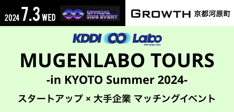 MUGENLABO TOURS -in KYOTO Summer 2024-を開催しました！＠GROWTH京都河原町