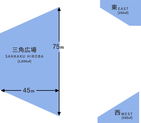 西新宿の全天候型イベント会場 新宿住友ビル三角広場